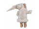 Vánoční dekorace stojící plyšový medvěd v oblečku Teddy Bear - 22*16*36 cm Clayre & Eef