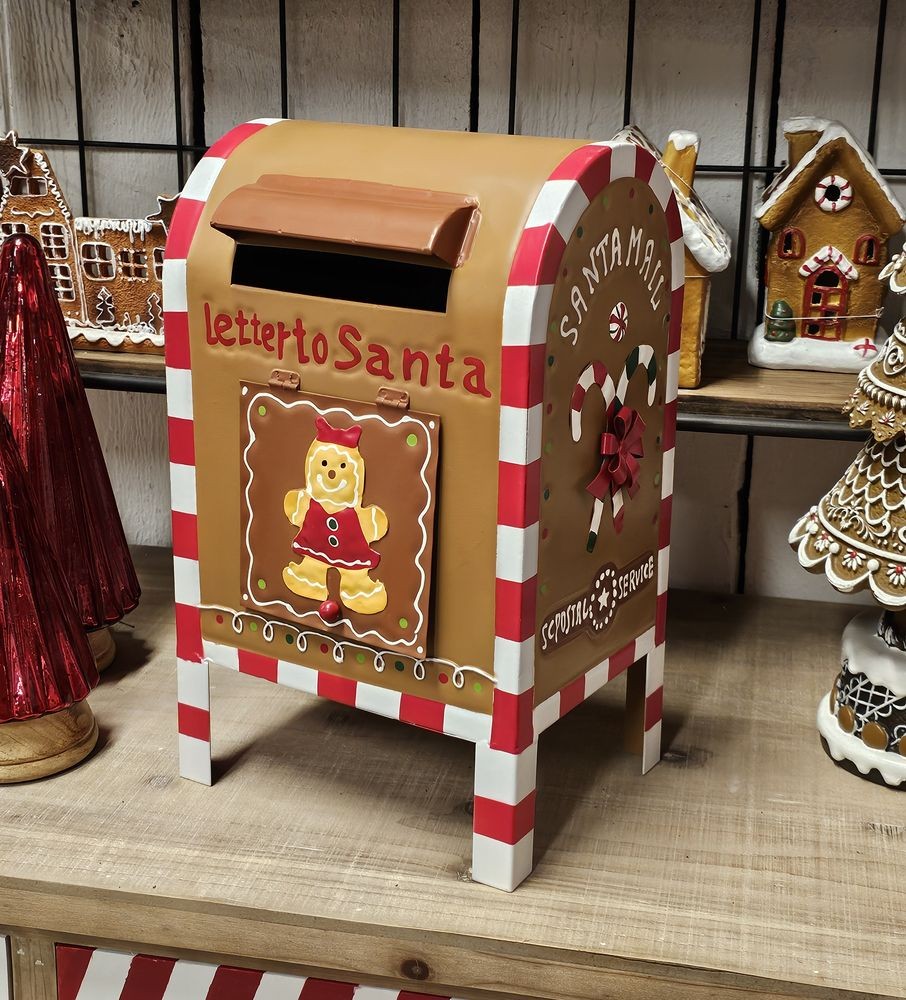 Hnědá kovová dekorační schránka Letter to Santa - 22*18*34 cm Clayre & Eef Hnědá kovová dekorační schránka Letter to Santa - 22*18*34 cm Clayre & Eef
