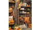 Oranžová textilní dekorace dýně Pumpkin - Ø 12*10 cm Clayre & Eef