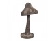 Hnědá antik plechová dekorace houba - Ø 14*27 cm Clayre & Eef