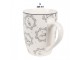 Porcelánový hrnek s kočičkami Lovely Grey Cats - 12*8*10 cm / 325 ml Clayre & Eef
