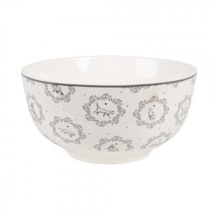 Porcelánová miska s kočičkami Lovely Grey Cats - Ø 14*7 cm / 500 ml