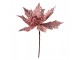 Růžová umělá rostlina zápich vánoční hvězda Poinsettia - Ø 22*25 cm Clayre & Eef
