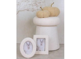 Béžová plyšová dekorace dýně Pumpkin Teddy L - Ø 25*19 cm