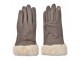 Taupe dámské rukavice s kožíškem a kočičími fousky - 9*23*2 cm Clayre & Eef