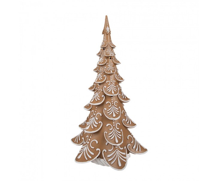 Vánoční perníkový stromek s Led světýlky Gingerbread Tree - 26*23*42 cm Clayre & Eef