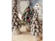 Hnědá dekorace vánoční stromek se šiškami Christmas Tree - Ø 7*19 cm Clayre & Eef