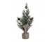 Zelený vánoční borovicový stromek v jutě Fleur Pine Tree - 25 cm Chic Antique