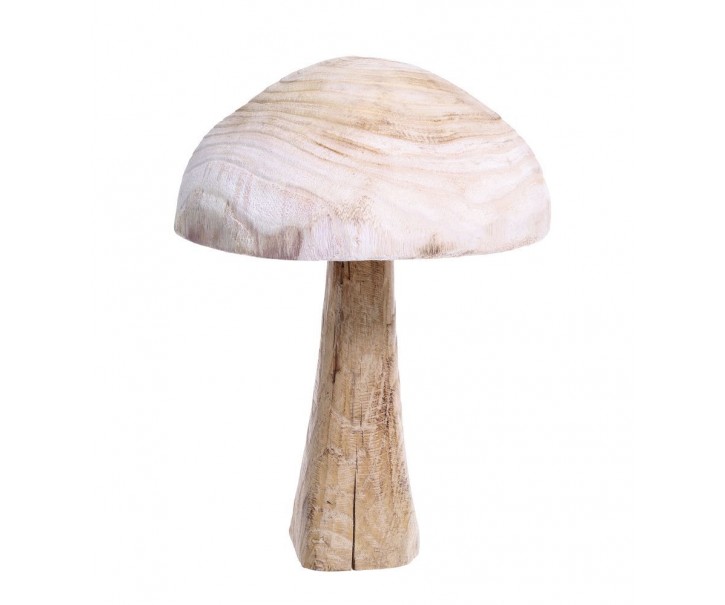 Přírodní dřevěná dekorace houba Mushroom - Ø 30*40 cm Chic Antique