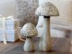 Přírodní dřevěná dekorace houba se třpytkami Mushroom - Ø 8*15 cm Chic Antique