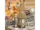 Bronzová antik skleněná vánoční dekorace strom Christmas Tree - Ø 15*32 cm Clayre & Eef
