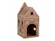 Porcelánový svícen perníková chaloupka Gingerbread House - 7*7*15 cm Clayre & Eef