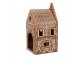 Porcelánový svícen perníková chaloupka Gingerbread House - 7*7*15 cm Clayre & Eef
