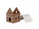 Porcelánový svícen perníková chaloupka Gingerbread House - 7*6*9 cm Clayre & Eef