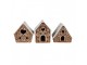 Porcelánový svícen perníková chaloupka Gingerbread House - 7*6*9 cm Clayre & Eef