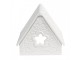 Bílý porcelánový svícen chaloupka House Fairy - 8*7*7 cm Clayre & Eef