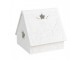 Bílý porcelánový svícen chaloupka House Fairy - 8*7*7 cm Clayre & Eef