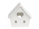 Bílý porcelánový svícen chaloupka House Fairy - 8*6*8 cm Clayre & Eef