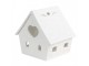 Bílý porcelánový svícen chaloupka House Fairy - 8*6*8 cm Clayre & Eef