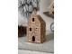 Porcelánový svícen perníková chaloupka Gingerbread House - 7*7*15 cm Clayre & Eef