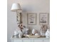 Krémová antik nástěnná lampa s patinou Lamp - 38*63*56 cm/ E27/ 60W Chic Antique