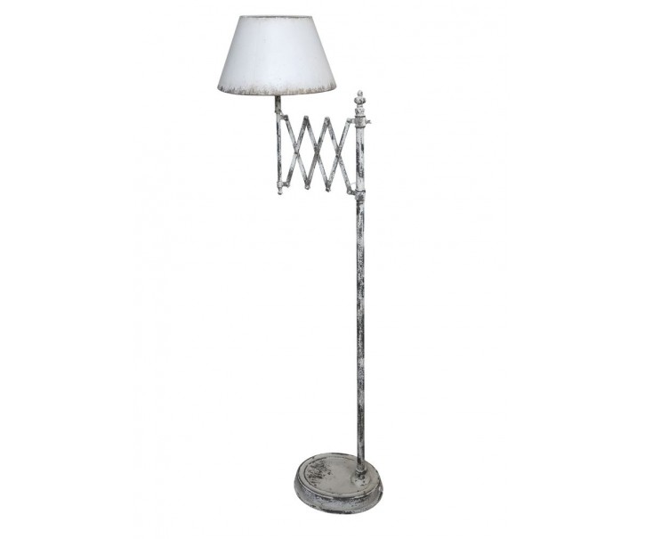 Krémová antik stojací lampa Vintage Lamp - 62*38*157 cm/ E27/ 60W Chic Antique