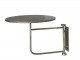 Mosazný antik kovový kulatý nástěnný stůl Tin Wall Table - 30*40 cm Chic Antique