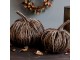 Hnědá proutěná dekorace dýně Pumpkin - Ø 30*28 cm Chic Antique