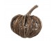 Hnědá proutěná dekorace dýně Pumpkin - Ø 30*28 cm Chic Antique