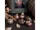 Set 6ks keramická dekorace dýně se třpytkami Pumpkin - Ø 5*7 cm Chic Antique