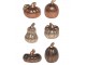 Set 6ks keramická dekorace dýně se třpytkami Pumpkin - Ø 5*7 cm Chic Antique