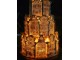 Svítící perníková věž z chaloupek Gingerbread House - Ø 18 * 33 cm/ 3*AAA Clayre & Eef