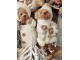 Vánoční dekorace stojící plyšový medvěd v oblečku Teddy Bear - 22*16*36 cm Clayre & Eef
