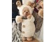Vánoční dekorace stojící plyšový medvěd v oblečku Teddy Bear - 22*16*40 cm Clayre & Eef