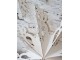 Bílá antik kovová nástěnná dekorace sněhová vločka Snowflake - 43*6 cm Chic Antique