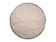 Hnědý melírovaný kulatý koberec Ruggy - Ø 100 * 3 cm Clayre & Eef