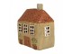 Hnědý keramický svícen na čajovou svíčku domek Amster Village - 17*10*19 cm Clayre & Eef