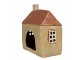 Hnědý keramický svícen na čajovou svíčku domek Amster Village - 17*10*19 cm Clayre & Eef