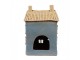 Modrý keramický svícen na čajovou svíčku domek Amster Village - 16*10*23 cm Clayre & Eef