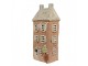 Hnědý keramický svícen na čajovou svíčku domek Amster Village - 12*9*28 cm Clayre & Eef