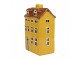 Žlutý keramický svícen na čajovou svíčku domek Amster Village - 12*8*18 cm Clayre & Eef