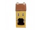 Žlutý keramický svícen na čajovou svíčku domek Amster Village - 11*9*25 cm Clayre & Eef