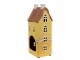 Žlutý keramický svícen na čajovou svíčku domek Amster Village - 11*9*25 cm Clayre & Eef