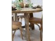 Přírodní kulatý jídelní stůl z recyklovaného dřeva Marseille - Ø 120 * 76 cm Chic Antique