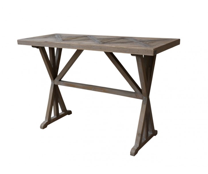 Francouzský stůl z recyklovaného dřeva Marseille - 117*46*77 cm Chic Antique