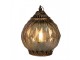 Měděná skleněná svítící LED lucerna Balli - Ø 15*19 cm Clayre & Eef