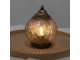 Měděná skleněná svítící LED lucerna Balli - Ø 15*19 cm Clayre & Eef
