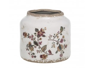 Keramický květináč / váza s květy Nancy - Ø 13*13 cm