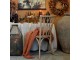 Přírodní dřevěná židle s ratanovým výpletem Old French chair - 50*53*90cm Chic Antique