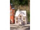 Šedý keramický svícen na čajovou svíčku domek Amster Village - 15*10*17 cm Clayre & Eef